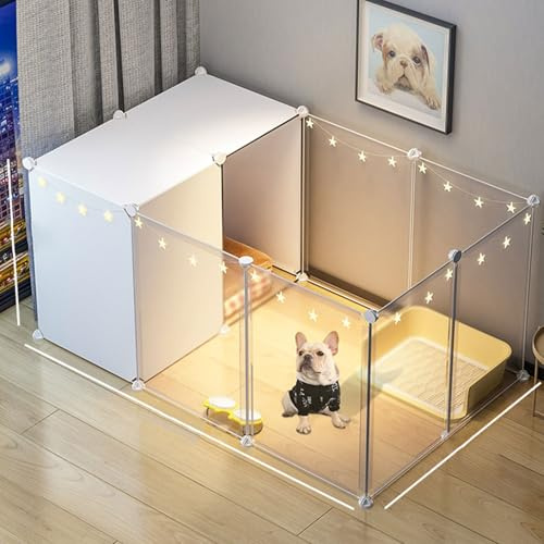 RTTZBOZ Cage Lapin Intérieur, Parc pour Animaux de Compagnie, Parc pour Petits Animaux, Cage pour Lapin, Cochon d'Inde, pour Furet, Chaton, Lapin, Chinchilla, Écureuil