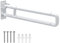 Ovshnrr 75cm WC Haltegriff, Wandstützgriff Klappbar wc Aufstehhilfe toilette 300~350 Kg, Rutschfest für Badezimmer Und Toilette, Haltegriffe für Senioren, Behinderten (white, 75cm)