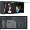 DHQCQL Hängeschrank Wandschrank Hängend, Medizinschrank Wandboard mit LED-Licht und USB-Kabel, Hängeschrank Küche für Bad, Flur, Wohnzimmer Wandschrank, bis 20 kg (Schwarz, 60x18x30cm)
