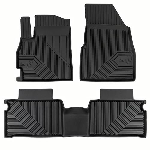 IMJ-Global Tappetini Auto Gomma No. 77 su Misura Compatibili con Omoda 5 dal 2022 in poi, Set Completo di Tappeti Auto TPE per Migliorare Look e Sportività, Tappetino Premium in TPE Durevole