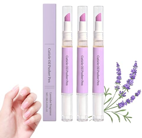 2-in-1 Nagelhautölstift, Nagelhautschieber-Ölstift mit Keramikspitze, Nail Care Pen, Cuticle Pusher Pen, Pflege zur Reparatur Trockener und Beschädigter Nägel (3 pc, 1)