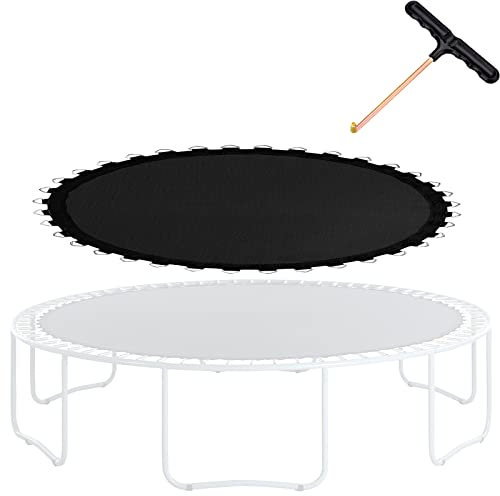 AHDFY Trampolin Sprungtuch ø 305/366/396/427/488 cm, Sprungtuch Trampolin, Kinder Outdoor Trampolin Zubehör Ersatzteile, Gartentrampoline Jumping Mat Replacement, 8 Times Sewed, 427cm 108 Rings