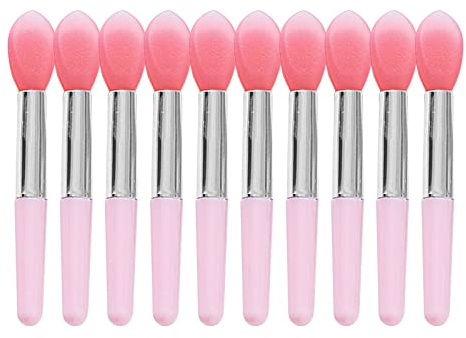 10pcs Silicone Lip Brush Set Lipstick Lip Gloss Applicator Brushes Mini Lip Care Makeup Brushes For Women Girls Lip Gloss Applicator