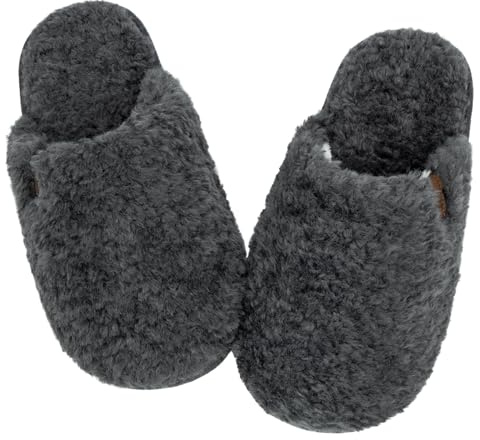 Wostock Ciabatte Donna Sandali Donna Morbidi Antiscivolo Leggeri Scarpe Casa Donna Interne e Esterne Sandali Inverno Donna Sandali Donna in Peluche 38-39