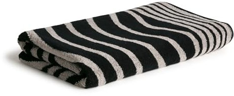 MÖVE Illusions Imprint Duschtuch 67 x 140 cm aus 100% Baumwolle, Cashmere/Black