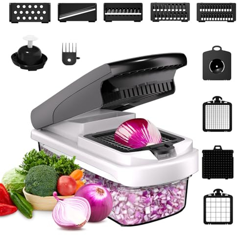 13-in-1 Vegetable Chopper, Mandoline Vegetable Slicer & Onion Chopper Set