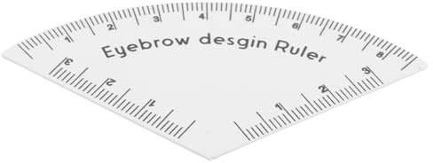 ASAKKURA Gabarit Réutilisable pour Sourcils en Plastique Outil de Précision de Mesure et Dessin Rapide Pochoir de Mise pour Maquillage Professionnel et Usage Quotidien 1 Pièce Compacte