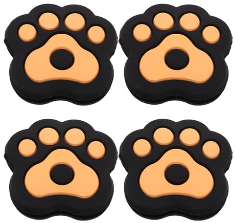 TOKIDNY 4 Pezzi di smorzatori di Vibrazioni in Silicone per Racchette da Tennis, Efficace smorzatore di Vibrazioni per Tennis, Corde per Racchette, Assorbimento degli Urti, Design a Zampa per