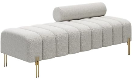 ZKALQECNF Bed Fabric Sofa Stool for Living Room Bedroom Walk-in Closet Bed end Bedroom(XL)