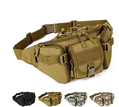 Tour de Taille Tactique Portable Fanny Militaire Armée Sac Banane Sac Banane pour Cyclisme Camping Randonnée Chasse Pêche