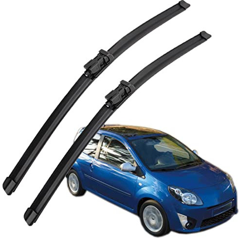 Scheibenwischer Für Auto Scheiben Wiper Blades Für Twingo 2 BJ 2007-2014 Wischerblatt Vorne Wischblätter Gummi Windshield Wipers 600mm+400mm fit Schieberegler,Front Window Wiper 2pcs