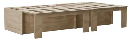 PLYKIT - Kit Camper Montgó con Cama Extraible y Almacenaje, en Madera Contrachapada De Pino 200x65x36 cm