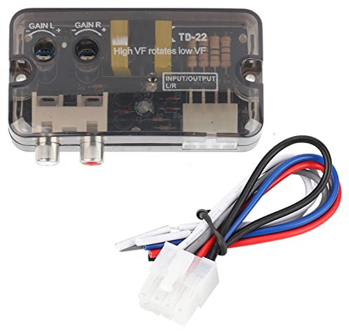 Akozon Convertidor de Audio para Automóvil de Alta a Baja Frecuencia con Cable de Control - Convertidor Estéreo para Parlantes de Audio para Automóvil