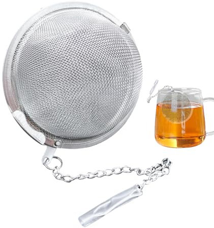 Generico Infusore tè, Infusore per Tisane 1/3 Pezzi, Filtro Te Infusione, Colino per Tisane, Infusori per tè, Filtri per tè con Catena, per Preparare tè Sfuso, Spezie e Condimenti