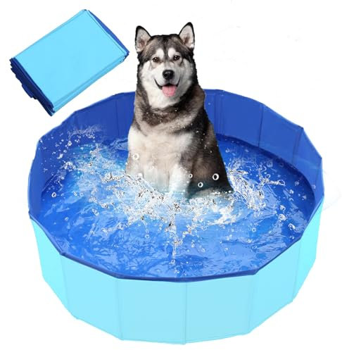 Hundepool, Badewannen für Hunde, faltbar, PVC, für Haustiere, für kleine Hunde, Haustiere, Garten (50 x 8 cm)