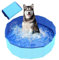 Faltbarer Hundepool,Hundepool Klein,Hunde Planschbecken,Planschbecken für Haustiere,Hund Schwimmbecken Tragbare,Hundepool Schwimmbad,PVC Hunde Pool für Kleine Hunde Katze(50x8cm)