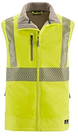 4Protect® Warnschutz-Softshellweste PARAMUS Warngelb Unisex Gr.6XL