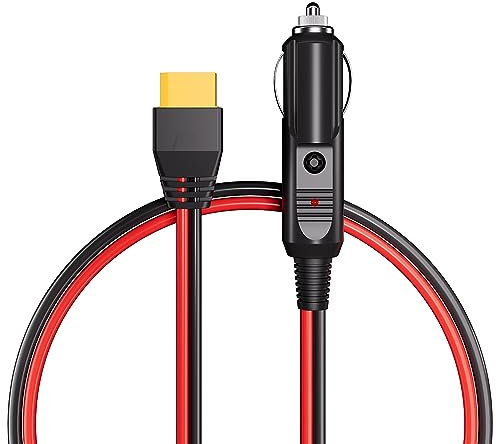 AFERIY Cavo di ricarica per auto con accendisigari a XT90, 3 metri, rosso e nero