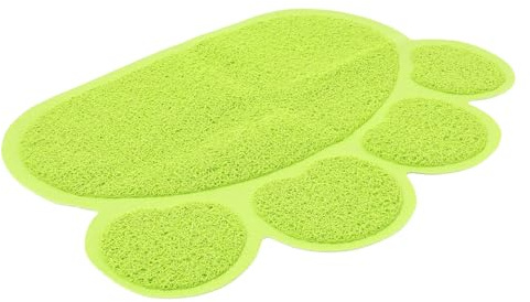 BESPORTBLE Alfombrillas Versátiles para Arena de Gatos Alfombrilla para Caja de Arena Que No Contiene Alimentos para Mascotas Alfombrilla con Forma de Pata Fácil de Lavar para Gatos de Interior