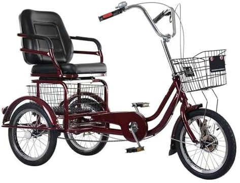 Justerbar lastcykel, Vuxen 3-hjuls justerbar lasttrehjuling 18 tums dubbla bromskorgar