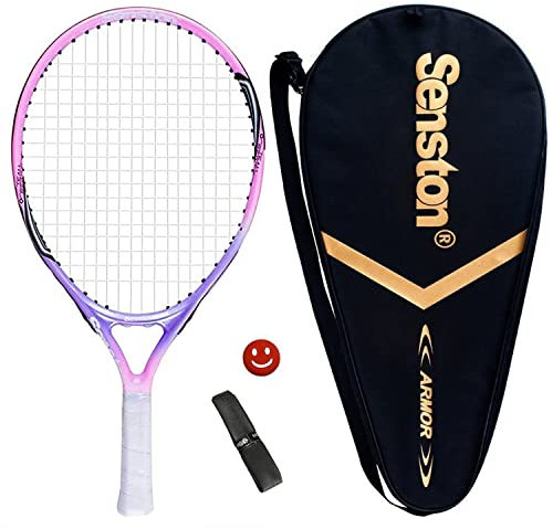 Senston Raquette de Tennis 19, Raquettes Tennis avec Sac de Tennis Surgrip Amortisseur de Vibrations