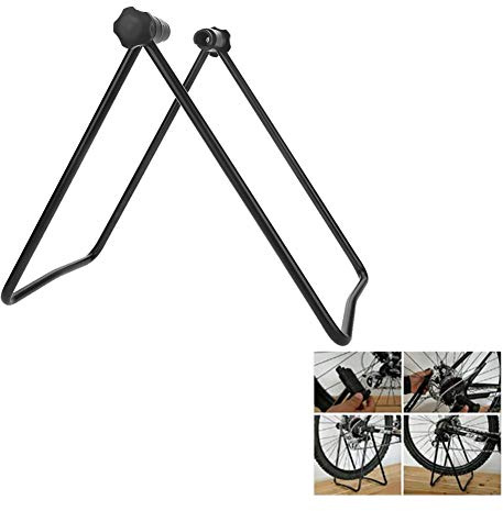 Cocoarm - Supporto a forma di U per ruota posteriore, per bicicletta, per riparazioni, colore: nero