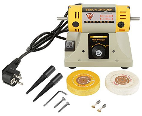 M¨¢quina pulidora 220V 350W Amoladora el¨¦ctrica M¨¢quina pulidora para joyer¨ªa Torno dental Motor para pulir y pulir Enchufe de la UE