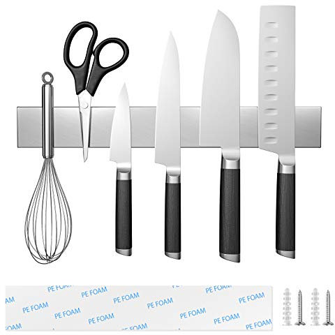 Barra Magnetica per Coltelli, 30cm Portacoltelli da Cucina Portacoltelli Magnetico Barra Portacoltelli Pensile, Striscia Pensile per Casa Cuoco Coltelli da Cucina (12 inch)