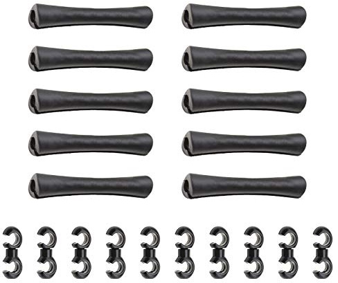 Be In Your Mind 10pcs Vélo Câble Cadre Boîtier Protecteurs Guides Manchons de Protection Clips Rotatif S Guide Crochets Noir