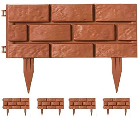 Bordillos de jardín imitación ladrillo - Se Venden en Packs de 4