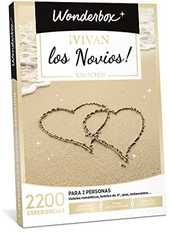 Wonderbox - Caja regalo - Vivan Los Novios Emocion | 1 actividad a elegir - Más de 3000 experiencias - Estancia romántica, cena gastronómica, bienestar