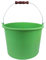 BAUSTER® Eimer mit Metallbügel 12 l Kunststoffeimer Haushaltseimer Putzeimer mit Henkel Ernteeimer Putzeimer Wassereimer Zementeimer Mörteleimer ideal für den Garten, die Baustelle