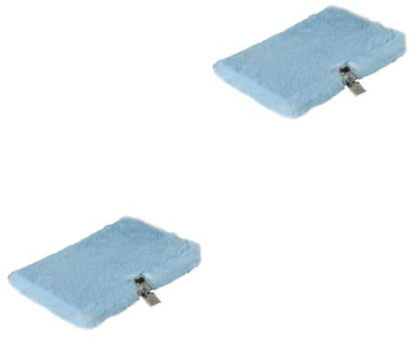 COHEALI 2St Notizbuch für Mädchen Notizbücher für Kinder Rotes Tagebuch rosa notizbuch Notizblöcke langlebiges Notizbuch Plüsch-Notizbuch horizontales Gitter Millimeterpapier Broschüre a5