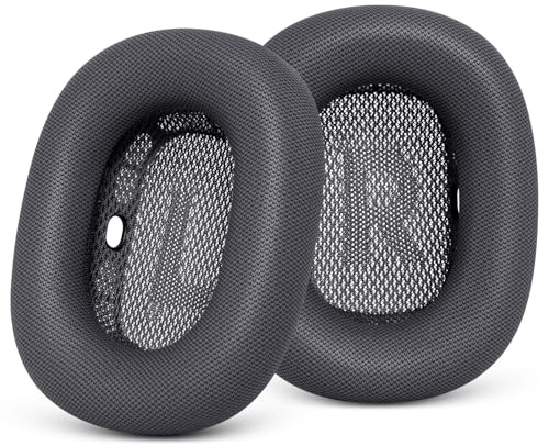 GEVO Upgraded Ear Cushions Replacement Earpads for Apple AirPods Max Headphones, Protein Leather Ear Pads Ear Covers Cups with Memory Foam and Magnet for AirPods Max (Space Gray)