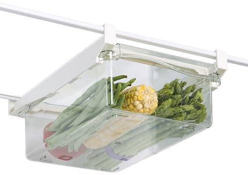 Yuezhongoo Boîte de rangement pour réfrigérateur, tiroir de réfrigérateur, armoire de rangement pour tiroir de réfrigérateur, conteneur de rangement pour réfrigérateur, panier de rangement