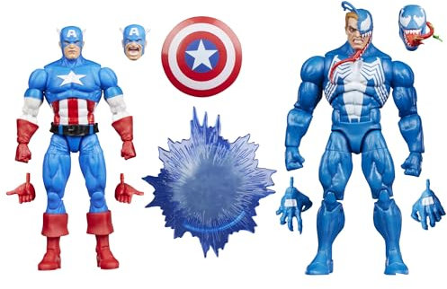 Marvel Legends Series Gamerverse Captain America vs Venom Action Figure Collectibles