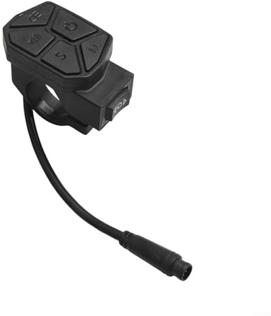 Allthingstore Pulsante di controllo ergonomico del motorino elettrico, caratterizzato da una struttura impermeabile affidabile a 6 pin