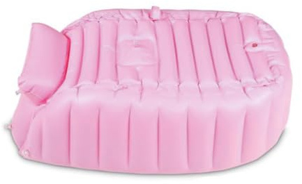 BESPORTBLE Bañera Inflable Gruesa Para Ñiño y Niño, Piscina Portátil Plegable De Pvc, Color Rosa, Diseño Compacto, Adecuado Para Baño Casa, Niños Pequeños y Bebés, Fácil Almacenamiento