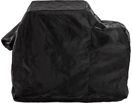 para Cubierta de Parrilla, para la Parrilla, Impermeable, Resistente al Sol y el Clima, con Bolsas de Almacenamiento y cordón para la Parrilla BBQ (Negro)