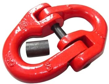Chain Hooks, 1.12T-12.5T G80 Shaped Clamp Chain, Connection Hoisting Buckle Double Ring Rigging Industrial Grade Forged Alloy Steel(12.5 Ton)