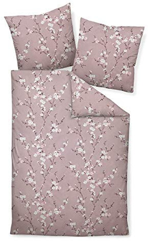 Janine Design Tango 20076-05 Seersucker Bed Linen Rose Purple, 100% Cotton, Rose purple, 1 Bettbezug 135x200 cm + 1 Kissenbezug 80x80 cm