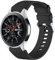Mastten 22mm Silicone Strap Compatible With Samsung Galaxy Watch 46mm /Galaxy Watch 3 45mm /Gear S3 Frontier/Classic, Soft Silicone Sport Wristband Replacement Straps For Men Women, Black