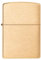 Zippo Sturmfeuerzeug - Brushed Brass mit seitlicher Flammengravur - Nachfüllbar - Wiederverwendbar - Windfestes Design - Geschenkbox - Made in USA - Amazon Exclusive