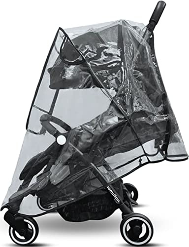 Hamilton by Yoop Premium Funda impermeable con ventana transparente - Cubierta de lluvia para todos los cochecitos Hamilton by Yoop - Funda de protección para carrito de bebé al agua, viento y polvo