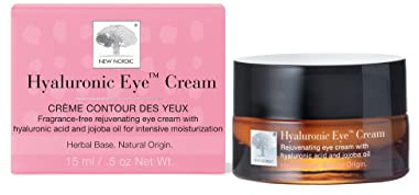 New Nordic Hyaluronic Eye Cream with Hyaluronic Acid - Helps Hydrate & Soothe Eye Area - Reduces Visibility of Lines & Wrinkles - Odour Free - 15 ml