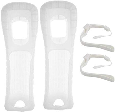 Wrist Controller Adapt Silikon-Schutzhülle und Handgelenkschlaufe, Kompatibel mit Fernbedienung (Weiss)