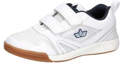 Lico Unisex Kinder Boulder V Hallenturnschuhe, Weiss Marine, 40 EU