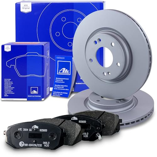 ATE Bremsenset Vorderachse inkl. Bremsscheiben vorne Ø 305 mm belüftet und Bremsbeläge vorne Kompatibel mit HYUNDAI TUCSON (TL, TLE), TUCSON Kasten/SUV (TLE), KIA SPORTAGE 4 (QL, QLE)