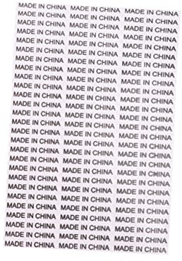 LALAFINA Made in China Aufkleber 34x6mm Selbstklebend Wasserfest Herkunftslandkennzeichnung Paketaufkleber Für Produktion Versand Und Einzelhandel