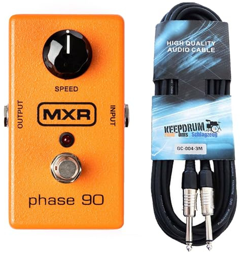 MXR M101 Phase 90 Effect Device Analogue Vintage Phaser Pedal + Keepdrum Guitar Cable